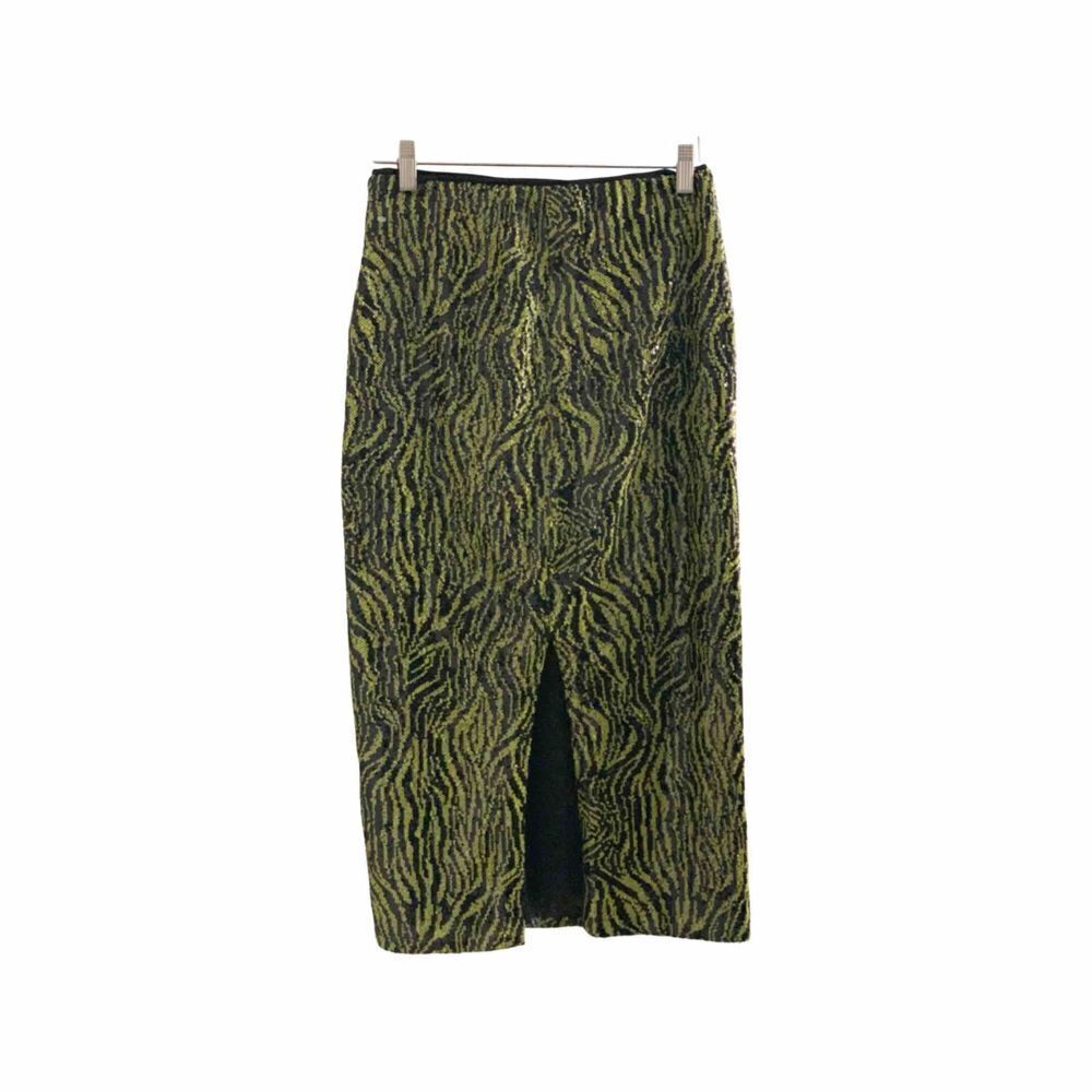 Zara Sequined Abstract Printed Midi Pencil Skirt - Picture 3 of 6
